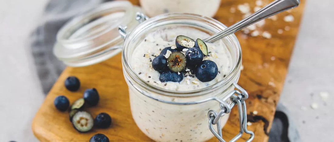 Overnight Avena con Chia e Mirtilli